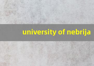 university of nebrija